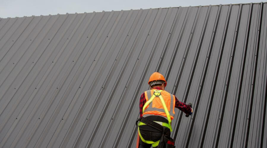 Professional metal roof installation services in Biscoe, AR